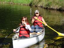 POWELL RIVER EXPERIENCE: Annie Wang and Megumi Oketani enjoy a little recreation while going to school in Powell River.
